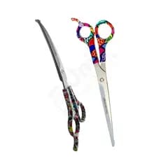 Kit Tesoura Curva 6.5" e Reta 7.5" Precision Edge Banho Tosa Original