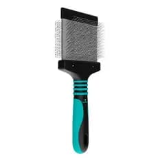 Rasqueadeira Flexível Pinos Longos Macio Azul Propetz Original