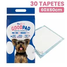 Tapete Higiênico Good Pad Cães e Gatos 60x60 30 unidades Petlike Original