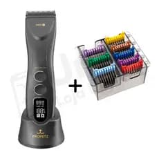 Kit Máquina de Tosa PRO7 Propetz Profissional Sem Fio + Adaptador Banho Tosa Original