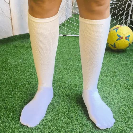 Kit 1/3 Meião Futebol Esportivo Infantil Juvenil Longo Algodão Conforto Meia Alta Qualidade Opções