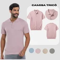 Camisa Masculina Polo Trico Estilo Italiana Old Money