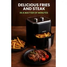 Fritadeira Elétrica Air Fryer Sem Oléo Preto 220V - 5 Litros