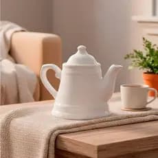 Bule de Porcelana Provençal 430 ml Branco