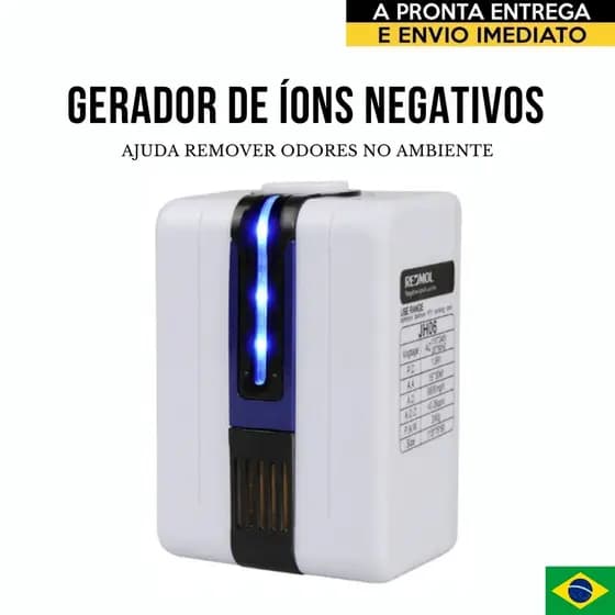 Gerador Íons Negativos Ionizador Purificador Odores