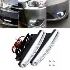 Led 8 Led em Barra Farol Drl Luz Diurna 12v Carro Moto 15cm 2pçs
