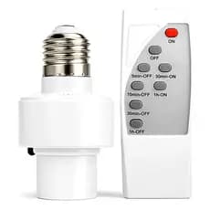 Bocal De Lâmpada Inteligente Com Controle Remoto e Timer - Apaga a luz sem fio