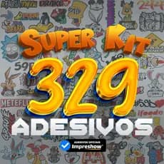 329 Adesivos Moto - 6 Cartelas de adesivos - Adesivo para Moto, Capacete, Bike, Carro