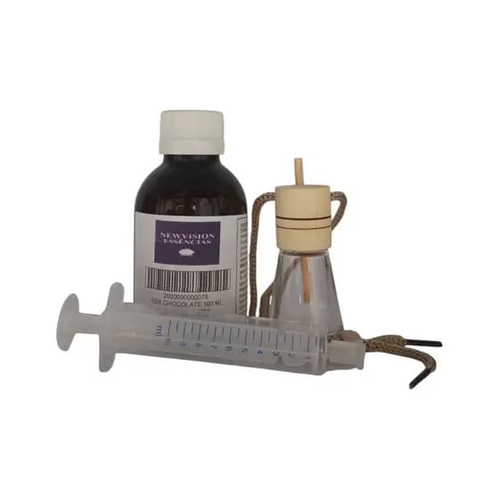 Kit Aromatizador para Carro – Pingente Difusor + Essência 100ml + Seringa