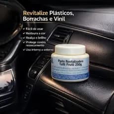 Pasta Revitalizadora de Plásticos 250g | Realça Brilho, Restaura Cor e Protege Borrachas