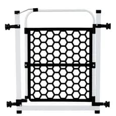 Portão Compacto Para Pets E Bebês 78cm Á 83cm Pet Útil Preto