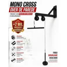 Mono Cross Over de Parede Puxada Polia Alta Reforçado Exercícios Costas E Tríceps