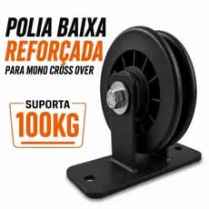 Polia Baixa Fixa Reforçada Para Mono Cross Over Musculação Academia Aparelho