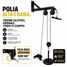 Mono Cross Over Musculação Puxada Polia Alta E Baixa Treino Pulley