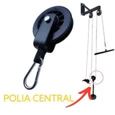 Polia Central Para Mono Cross Over de Parede Roldana Academia