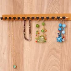 Porta joias de parede - organizador de joias gancho coração porta bijuterias pulseiras colares para pendurar