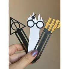 Marca paginas Harry Potter/ Hogwarts Kit com 3 peças
