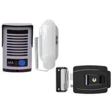 Kit Interfone Porteiro + Fechadura Eletrônica Residencial e Comercial
