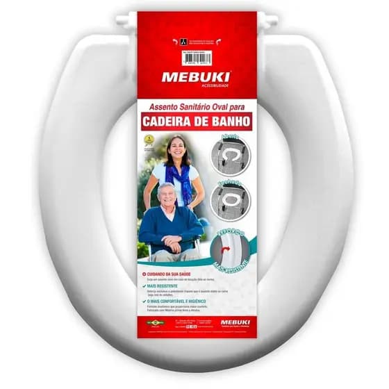 Assento Sanitário Para Cadeira De Banho Fechado