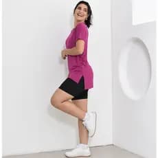 Conjunto Fitness Blusa Mullet e Bermudinha Preta Flanelada (não fica transparente)