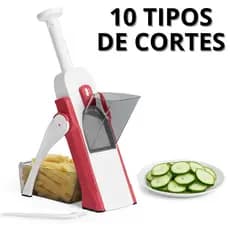 Cortador Fatiador Mandoline Multifuncional 5 Funções para Cortar Batata Cozinha