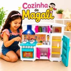 Cozinha Infantil da Magali Brinquedo Criativo Utensílios Diversão Aprendizado