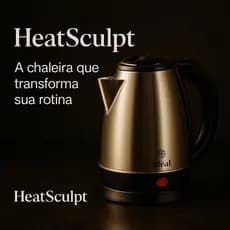 Chaleira Elétrica Inox 1.8L 1500W Desligamento Automático 220V