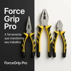 Alicates Profissionais PVC Alta Durabilidade Kit 3 Unidades