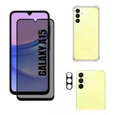 Kit Para Samsung A15 - Película Privativa + Capa + Câmera