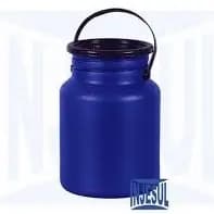 Leiteira Galão Leite 5 Litros C/alça Azul Reforçado  Plastic Injesul