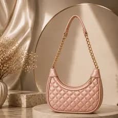 Bolsa Feminina Luxuosa Meia Lua Resistente Presentear Corrente Resistente Elegância Tendência