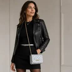 Bolsa Feminina Pequena Ombro Transversal Compacta Bolso Interno