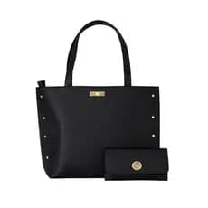 Kit Bolsa Sacola Feminina E Carteira Bolsa Espaçosa Para Trabalho Faculdade Carteira Resistente Para
