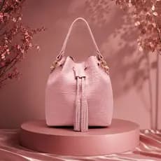 Bolsa Tendência Elegante Passeios Presentear Média Casual Estruturada Modelo Saquinho Sofisticado