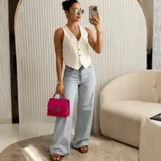 Bolsa Feminina De Mão Delicada Feminina Coquette Alça Transversal Reforçada Versátil