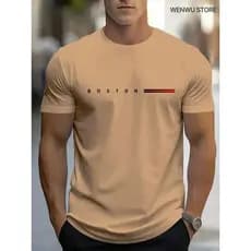 Camisa Masculina Boston 30.1 Classico Manga Curta Verão