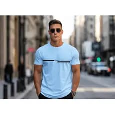 Camiseta masculino manga curta POLO Camisa Casual Basica 100% algodao