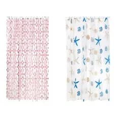 Cortina Para Box De Banheiro Chuveiro Estampada 138x180cm