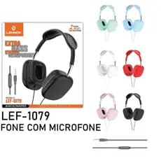 Fone de Ouvido com Fio Headphone Wireless Lehmox - LEF-1079