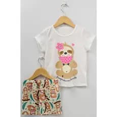 Conjunto Pijama Infantil Feminino 4 anos