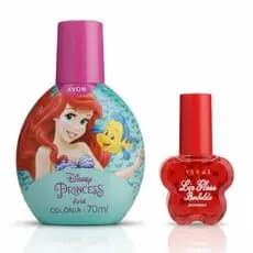 Kit Colônia Infantil  Disney Princesa Avon + Lip Gloss Vivai - Presente Perfeito