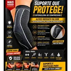 🔥 Cotoveleira Manguito Elástico de Compressão – Conforto e Proteção para Seu Dia a Dia