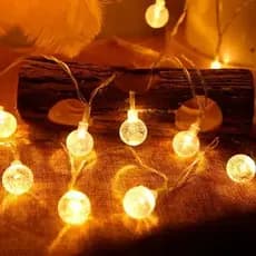 Varal De Luzes Led Externo Luz Solar Com 50 Lâmpadas Pisca Natal 7m Colorido Varal De Luzes Led Externo
