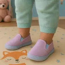 Sapatênis Menina Kids Slip-on Casual Calce Fácil Infantil Sapatinho Super Confortável 17 ao 22