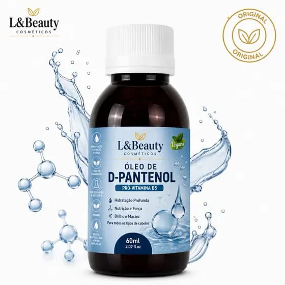 Óleo D-Pantenol 60ml Hidratação Profunda E Restauradora – L&Beauty