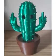 Espetar cacto 3D - Decoração