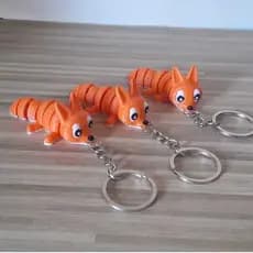 Chaveiro Raposa Articulada 3D  / Unidade