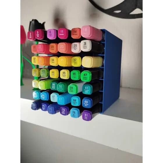 Expositor De Canetas 3D - Colméia Empilhável - Própria Para Canetas Lettering Touch