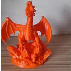 Estatua Decorativa Dragao 3D