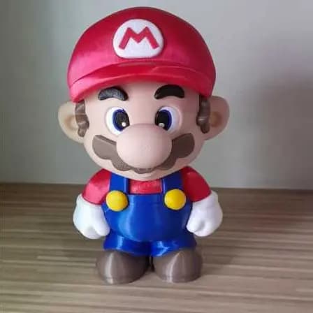 Boneco Colecionável Mario  Chibi– Miniatura Decorativa em Impressão 3D